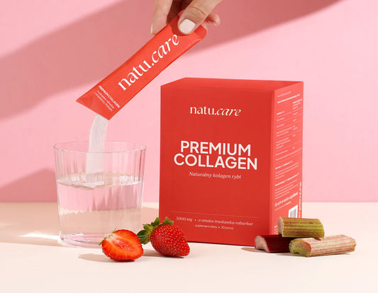 Kolagen Premium 5000 mg, truskawka-rabarbar