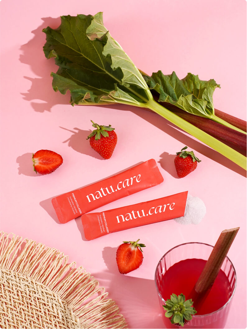 Kolagen Premium 5000 mg, truskawka-rabarbar: tester 3 saszetki
