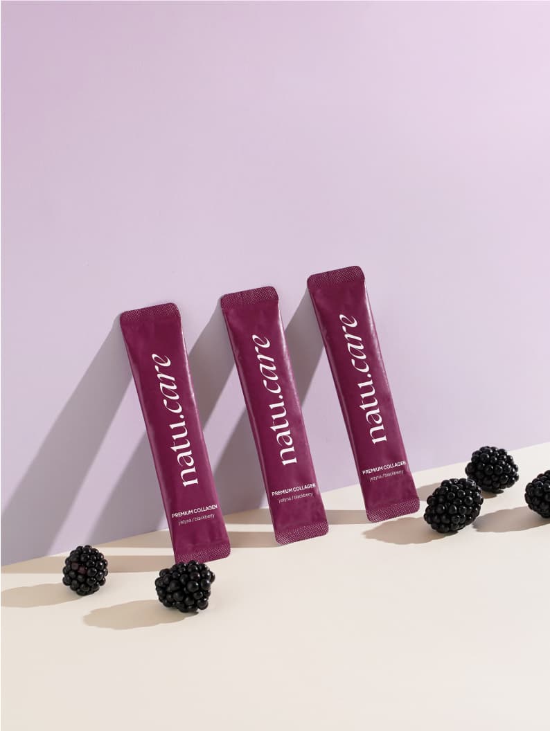 Kolagen Premium 5000 mg, jeżyna: tester 3 saszetki