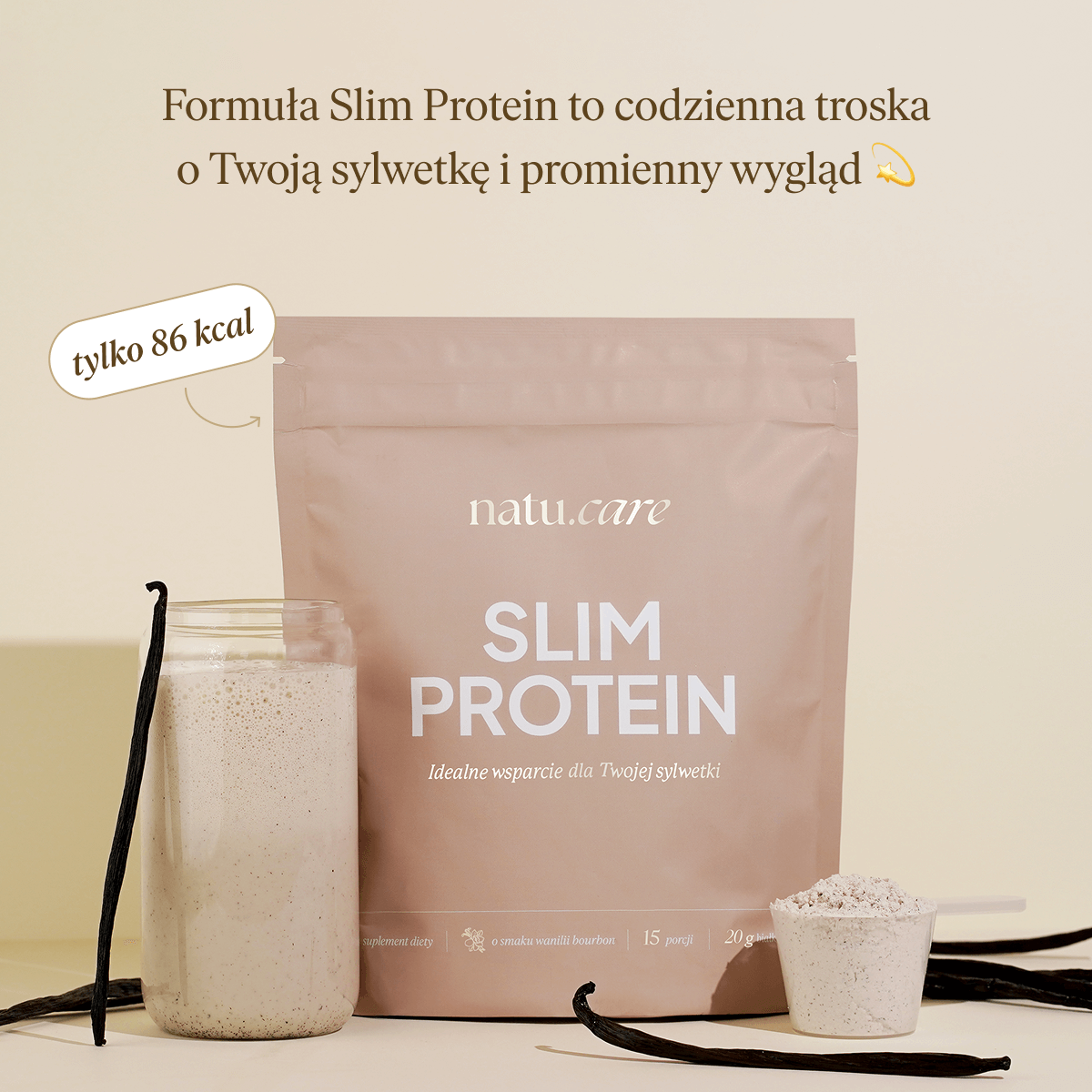 Slim Protein, Wanilia Bourbon - Kształtowanie sylwetki