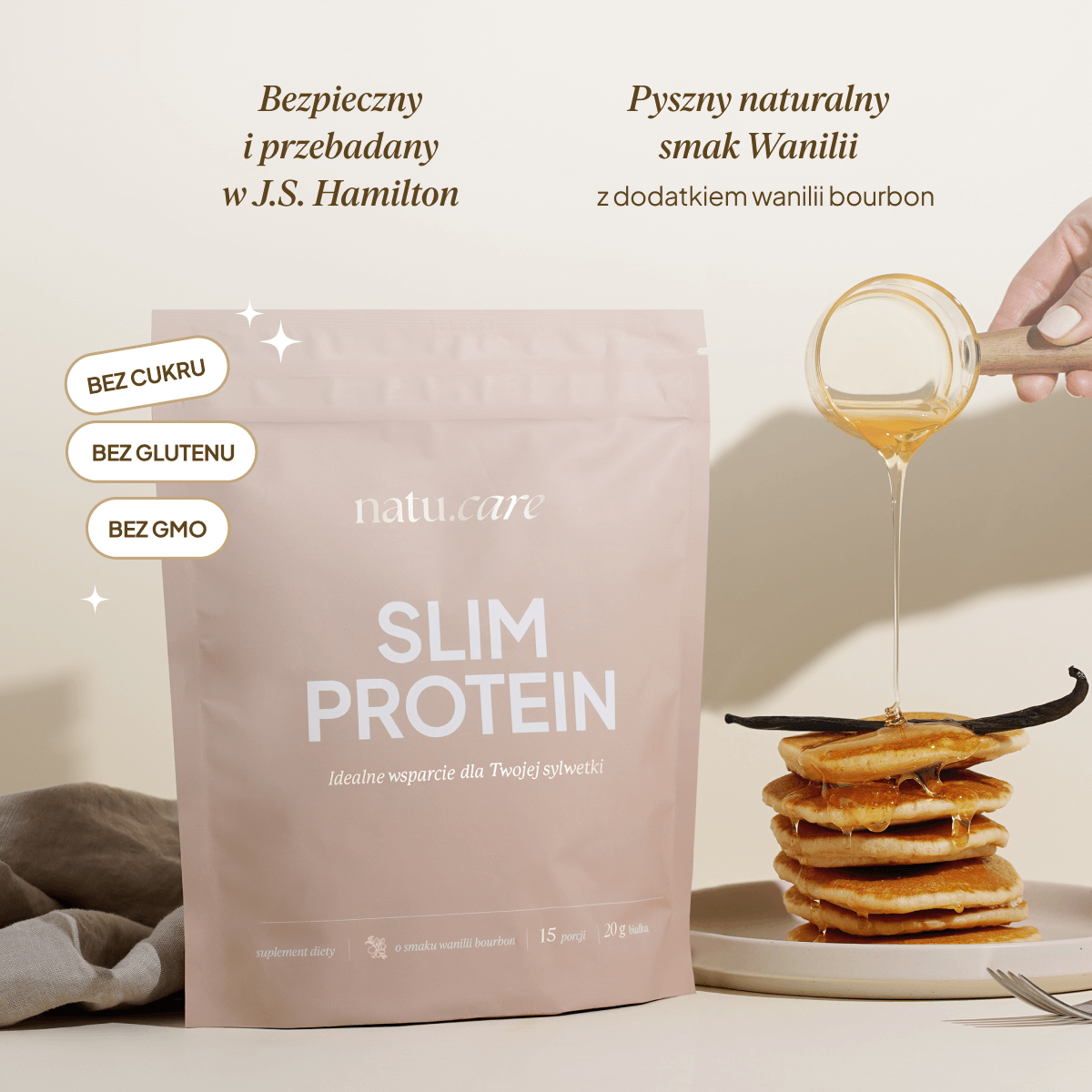 Slim Protein, Wanilia Bourbon - Kształtowanie sylwetki